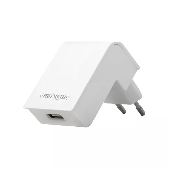 Зарядний пристрій EnerGenie (1USBx2.1A) White (EG-UC2A-02-W)
