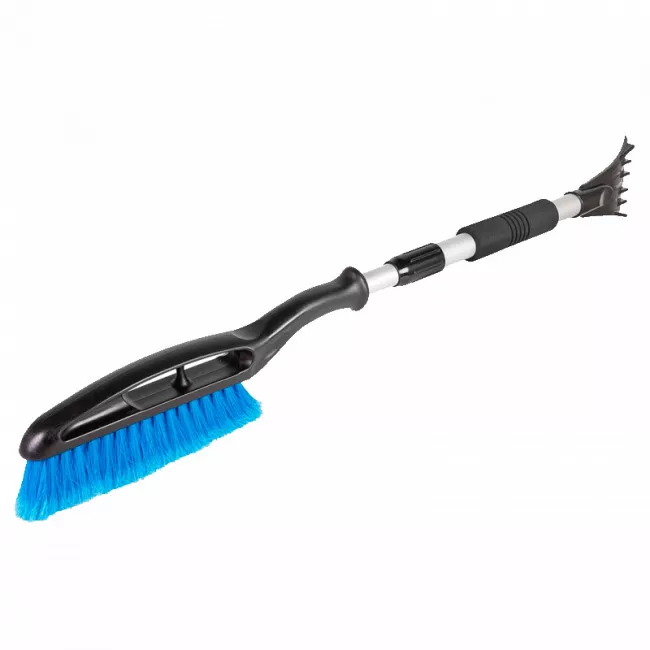 Щетка автомобильная MASTER TOOL телескопическая со скребком 220*30 мм L 760-1000 мм (84-0002)