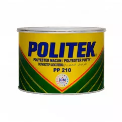 Шпаклівка поліефірна POLITEK PP210 жовта 0.5 кг (94497)(245899)