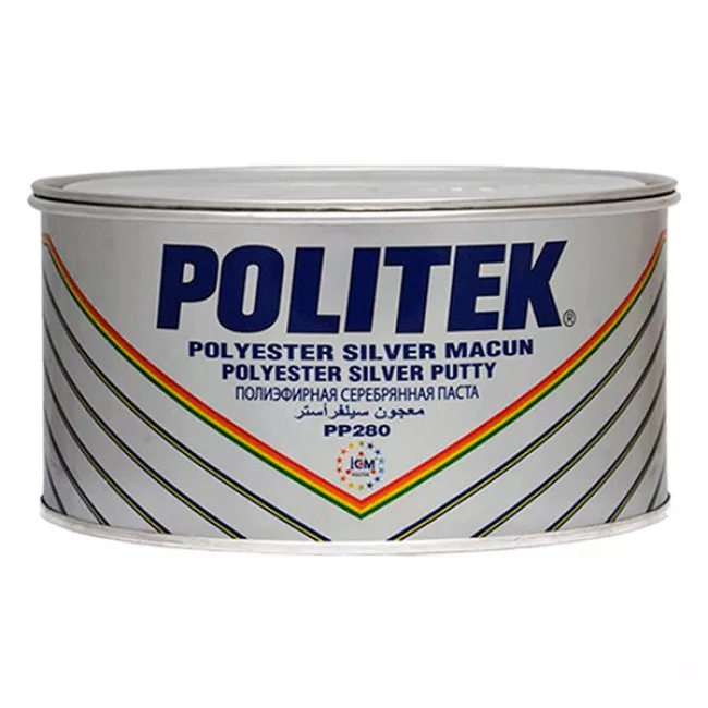 Шпатлевка полиэфирная POLITEK PP280 серебряная 1кг (94879)(987953) Шпатлевка полиэфирная POLITEK PP280 серебряная 1кг (94879)(987953)