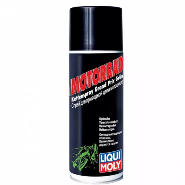 Спрей для приводной цепи мотоцикла Liqui Moly Motorbike Kettenspray Grand Prix Grun 0,2 л (7637) Спрей для приводной цепи мотоцикла Liqui Moly Motorbike Kettenspray Grand Prix Grun 0,2 л (7637)