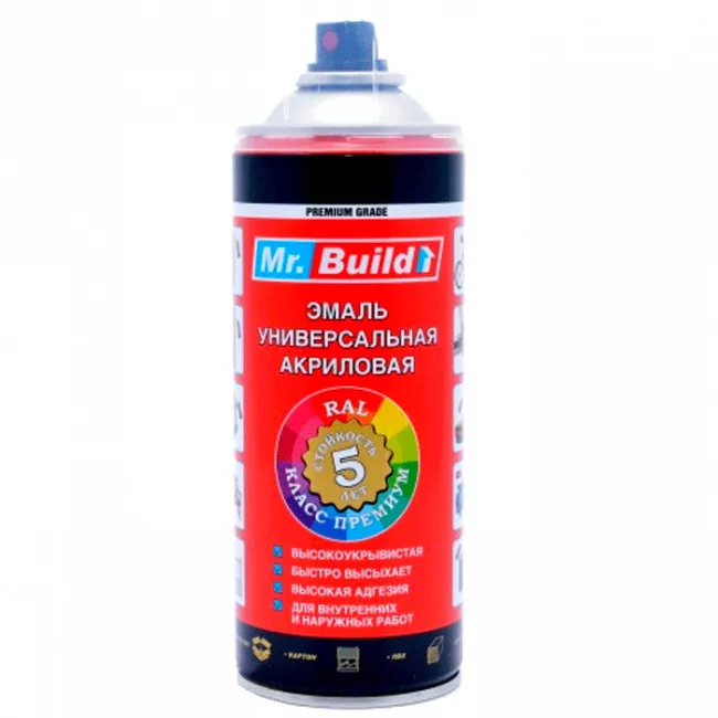 Спрей краска Mr. Build №18 лак глянцевый 400 мл (712694)