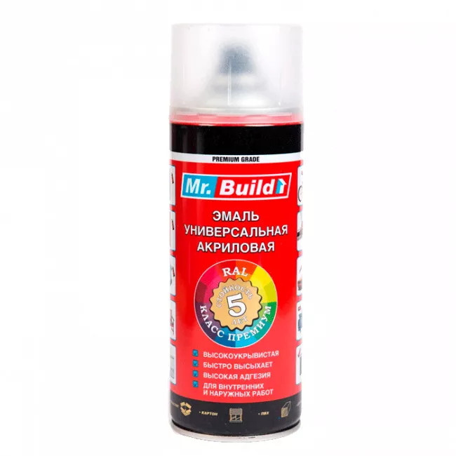 Спрей фарба Mr. Build №18/1 лак матовий 400 мл (390931)