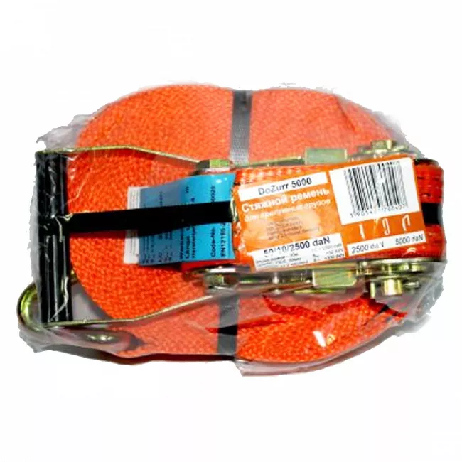 Стяжной ремень DOLEZYCH 2500/D5000кг 10м (оранж.) 700407 Стяжной ремень DOLEZYCH 2500/D5000кг 10м (оранж.) 700407