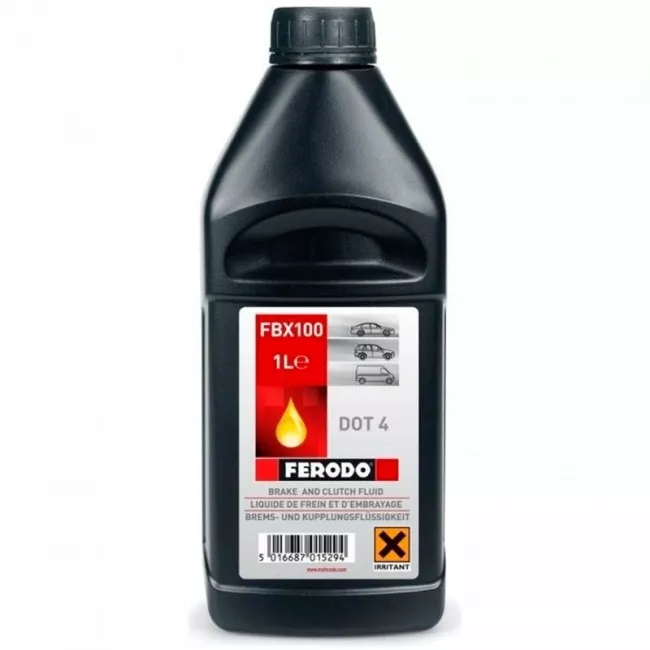 Тормозная жидкость Ferodo DOT 4 1л (FBX100) Тормозная жидкость Ferodo DOT 4 1л (FBX100)