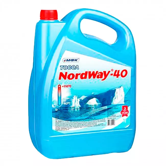 Тосол МФК NordWay Elite Strong Winter G11 -30°С синий 10л (30818)