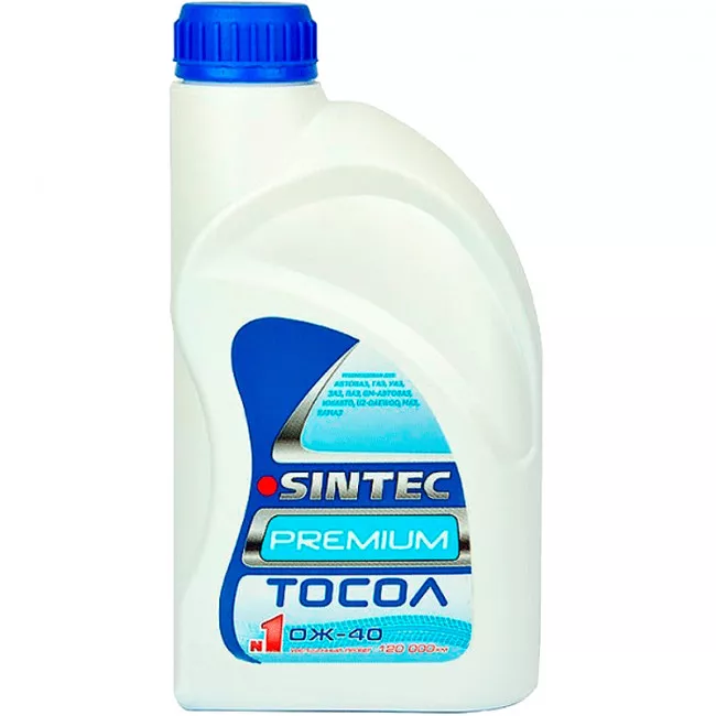 Тосол Sintec ОЖ-40 G11 -40°C синий 1л (29258)