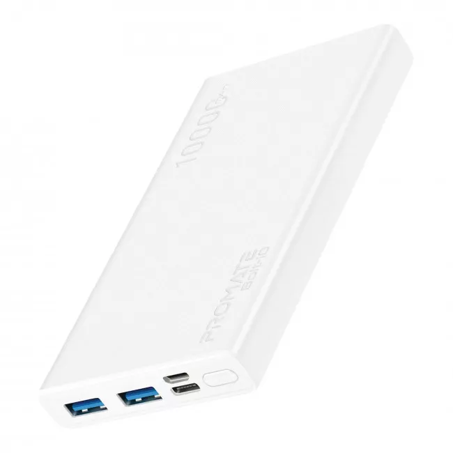 Внешний аккумулятор Promate Bolt-10 10000 mAh White (bolt-10.white) (046693)