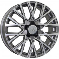 WSP ITALY W168 GRAN SASSO (R18 7 5x110 40 65,1) MATT GUN METAL POLISHED