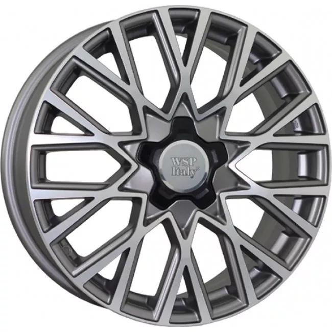 WSP ITALY W168 GRAN SASSO (R18 7 5x110 40 65,1) MATT GUN METAL POLISHED