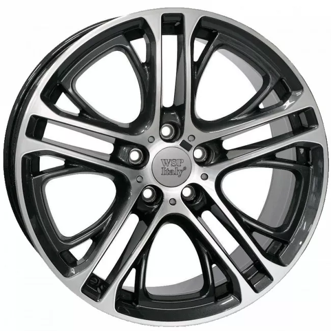 WSP ITALY W677 X3 XENIA (R19 9 5X120 42 72,6) DIAMOND BLACK POLISHED