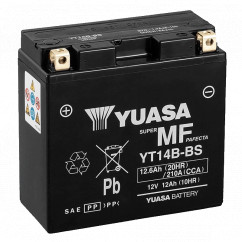 Мото аккумулятор YUASA сухозаряженный AGM 12Ah 210A Аз (YT14B-BS (CP)