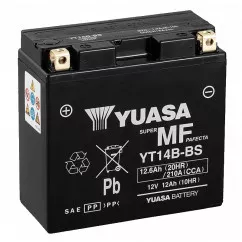 Мото аккумулятор Yuasa AGM 6СТ-12Ah (+/-) (YT14B-BS CP)