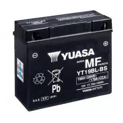 Мото аккумулятор Yuasa AGM 6СТ-19Ah (-/+) (YT19BL-BS (CP))