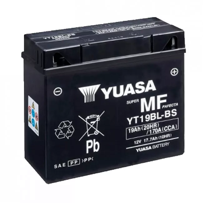 Мото аккумулятор YUASA AGM 6СТ-19Ah 170A АзЕ (YT19BL-BS (CP)) Мото аккумулятор YUASA AGM 6СТ-19Ah 170A АзЕ (YT19BL-BS (CP))