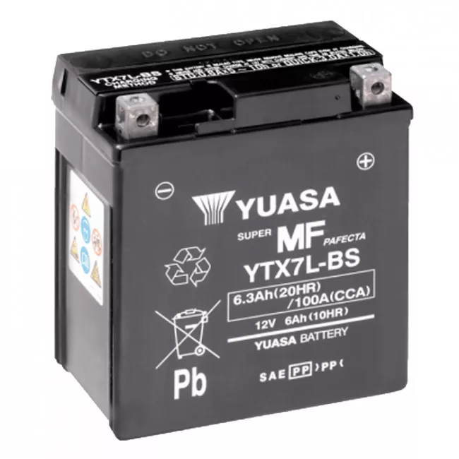 Мото аккумулятор YUASA AGM 6СТ-6Ah АзЕ (YTX7L-BS (CP)