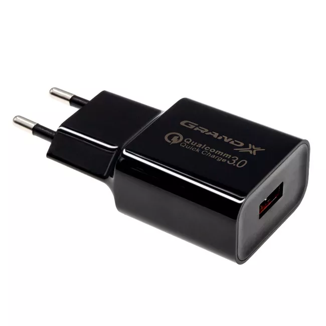 Зарядное устройство Grand-X USB 5V 2,1A Black с защитой от перегрузки (CH-350B) Зарядное устройство Grand-X USB 5V 2,1A Black с защитой от перегрузки (CH-350B)