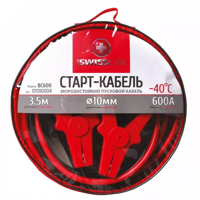 Старт-кабель PROSWISSCAR 600А 3,5 м у сумці BC-600 (000209)