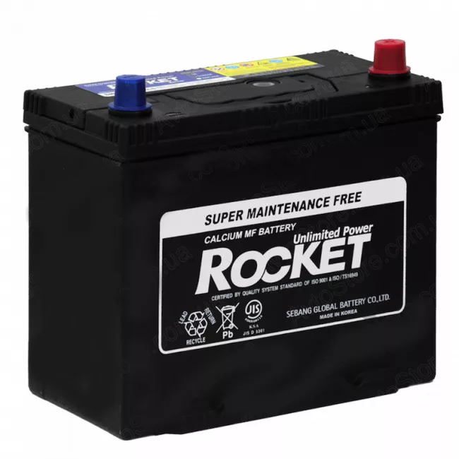 Автомобильный аккумулятор ROCKET 6CT-45 А АзЕ JIS Asia (SMF NX100-S6LS)