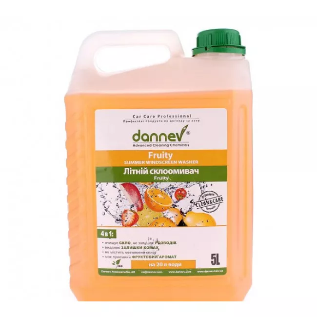 Омыватель стекла Water Tosol Fluids Dannev Fruity 0°C 5л (DANNEVFRUITY5L)