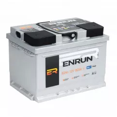 Автомобильный аккумулятор ENRUN 6CT-62 Аh 610А АзЕ (ENR-662)