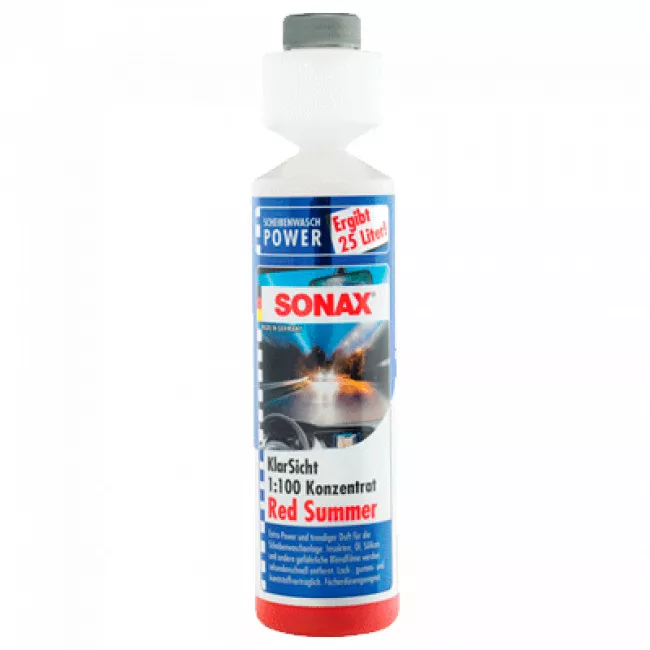 Омивач скла Sonax Red Summer 1:100 0°C 0,25л (266141)