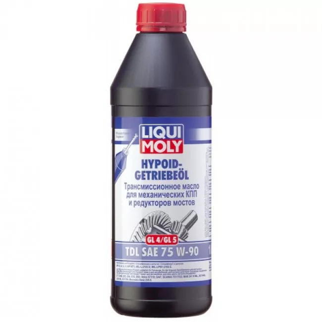 Трансмиссионное масло Liqui Moly Hypoid-Getriebeoil GL4/GL5 TDL SAE 75W-90 1л