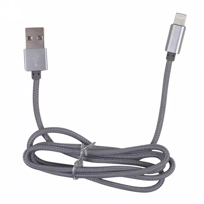 Кабель синхронізації INTALEO CBGNYL1 Lightning 1м (сірий) (477652)