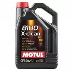 Олива моторна  MOTUL 8100 X-clean SAE 5W30 5л (854351)