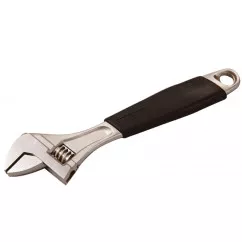 76-0121 Ключ розвідний 150 мм, 0-20 мм з прогумованою ручкою