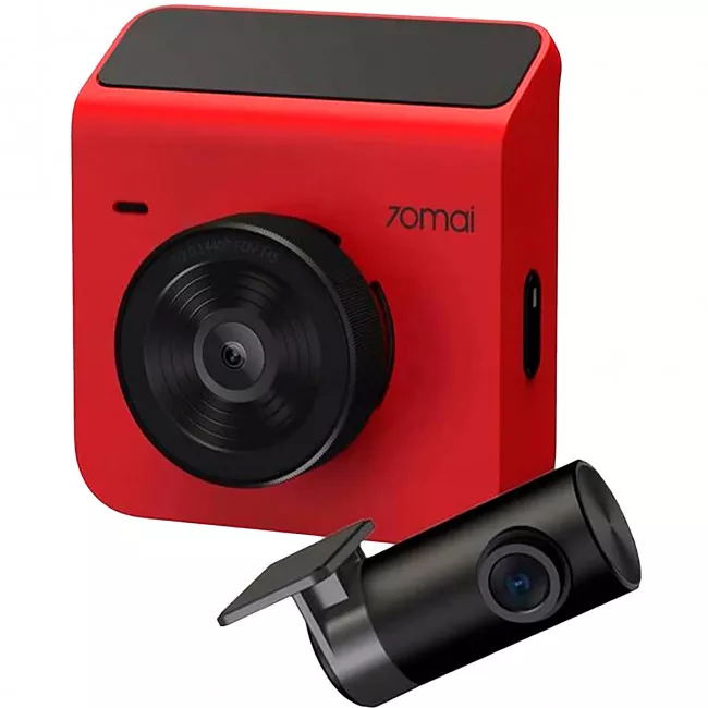 Видеорегистратор Xiaomi 70mai Dash Cam A400 Red + Rear Cam RC09 Set (A400-1) (781040)