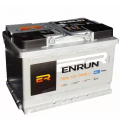 Автомобильный аккумулятор ENRUN 6CT-75 Аh 740А АзЕ (ENR-675)