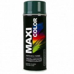Эмаль MAXI COLOR аэрозольная декоративная темно-зеленая 400 мл (MX6005)