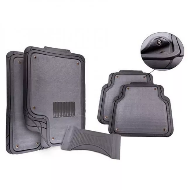 001451 Коврики резиновые (серые) 5 шт LA 119008GR