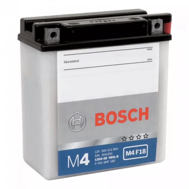 Мото акумулятор BOSCH M4F 6СТ-5Аh АзЕ (092 M4F 180)