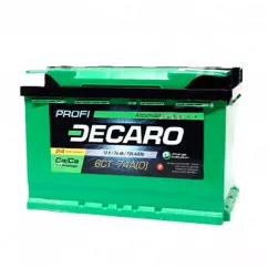 Аккумулятор DECARO PROFI 6СТ-74Ah (-/+)