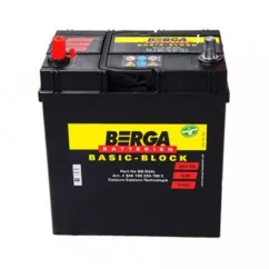 Акумулятор BERGA Basicblock 35А ТК (+/-) ASIA (300EN) , 535119030
