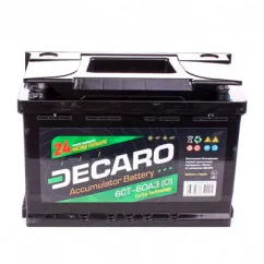 Акумулятор DECARO START 6СТ-60Ah (-/+)