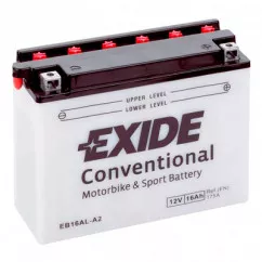 Мото акумулятор кислотний EXIDE 6CT-16Ah АзЕ 175A (EB16AL-A2)