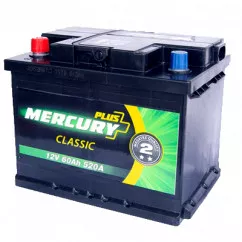 Аккумулятор MERCURY CLASSIC 6СТ-60Ah Аз 480A (25918)