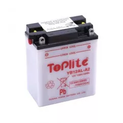 Мото аккумулятор TOPLITE 12Ah 150A АзЕ (YB12AL-A2)