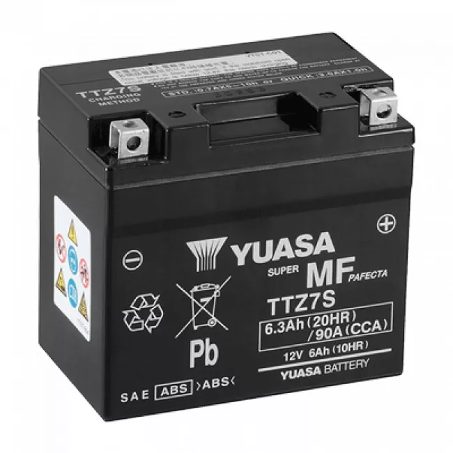 Мото аккумулятор YUASA AGM 6СТ-6Ah (TTZ7S)