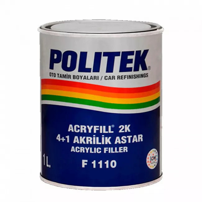 Акриловый грунт POLITEK HV POLITEK 2к 4+1 (серый) 1л (95130)(944413)