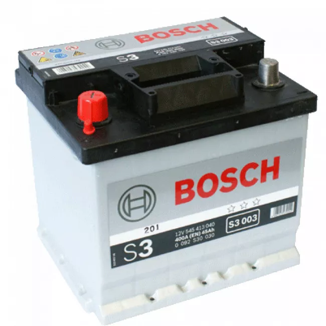 Автомобильный аккумулятор BOSCH S3 6CT-45Ah Аз (092S30030)