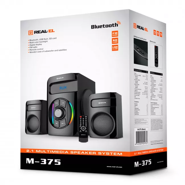 Акустическая система REAL-EL M-375 Black (EL121300011)