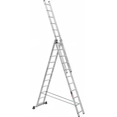 Алюминиевая трехсекционная лестница Stark SVHR3x11 3х11 ступеней (525311506)