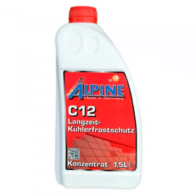 Антифриз Alpine G12  -80°C красный 1,5л (1185-15) (23508)