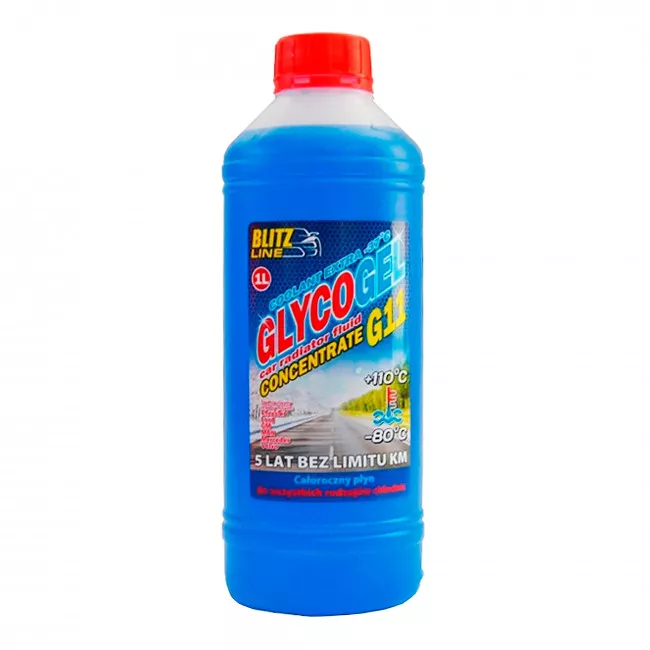 Антифриз Blitz Line Glycogel G11 -80°C синій 1л (BioLine Poland)