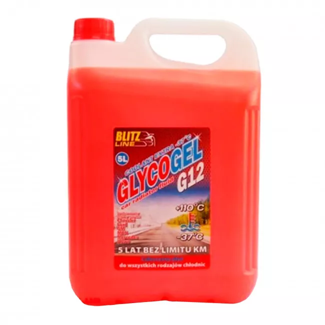 Антифриз Blitz Line Glycogel G12 красный -37°C 5л (BioLine Poland) (26153)
