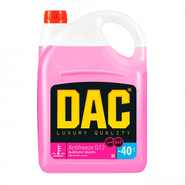 Антифриз DAC G12 красный 5л (292184)